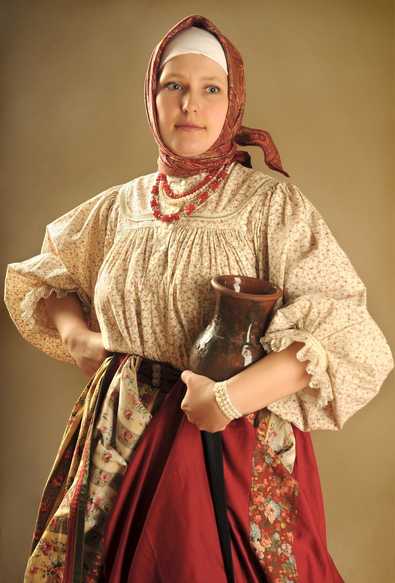 Girls in Slavic costumes in Cape Town